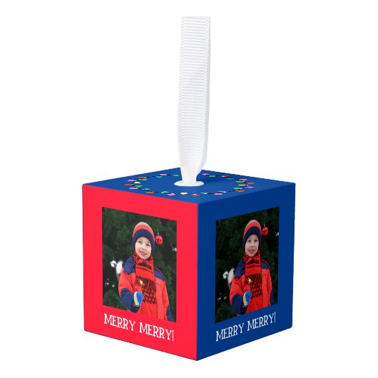  kerstversiering met foto's decoratie (Voorkant hoekig)