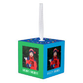  kerstversiering met foto's decoratie (Achter hoekig)