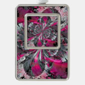 kerstversiering met gemengde signalen verzilverd omlijst ornament (Voorkant)