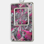 kerstversiering met gemengde signalen verzilverd omlijst ornament (Links)