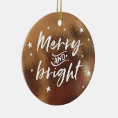kerstversiering met gepersonaliseerde foto keramisch ornament (Rechts)