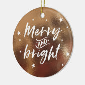 kerstversiering met gepersonaliseerde foto keramisch ornament (Links)