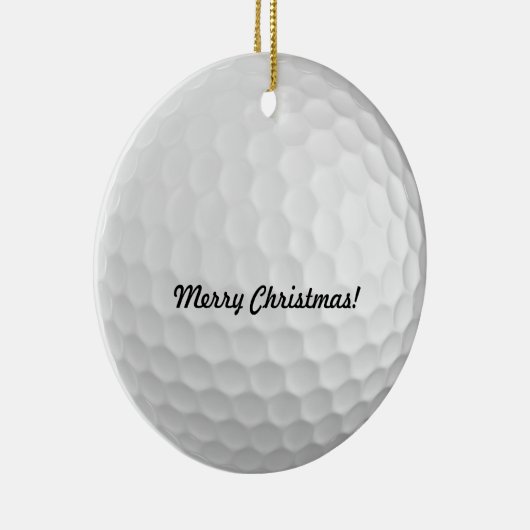 Kerstversiering met Golf-bal Keramisch Ornament (Rechts)