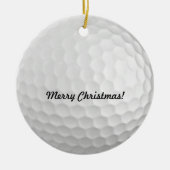 Kerstversiering met Golf-bal Keramisch Ornament (Voorkant)