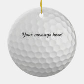 Kerstversiering met Golf-bal Keramisch Ornament (Achterkant)