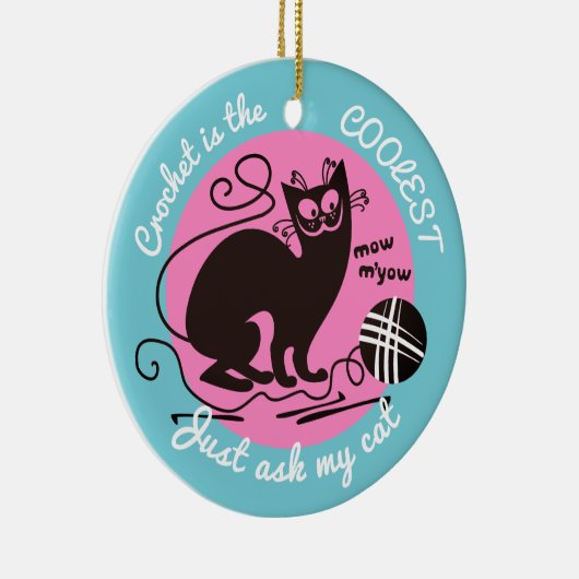 kerstversiering met haakhaakhaakhaakgarens keramisch ornament (Rechts)