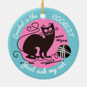 kerstversiering met haakhaakhaakhaakgarens keramisch ornament (Achterkant)