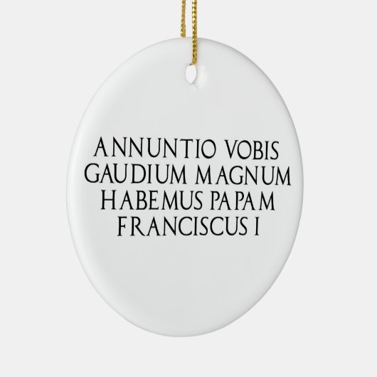 Kerstversiering met Habemus Papum Keramisch Ornament (Rechts)