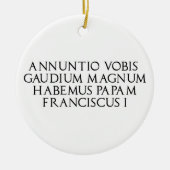 Kerstversiering met Habemus Papum Keramisch Ornament (Voorkant)