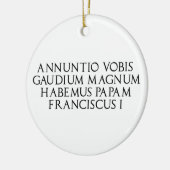 Kerstversiering met Habemus Papum Keramisch Ornament (Links)