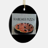 kerstversiering met Habemus Pizza Keramisch Ornament (Rechts)