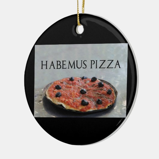 kerstversiering met Habemus Pizza Keramisch Ornament (Links)