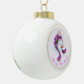 Kerstversiering met Happy Snowman Keramische Bal Ornament (Links)