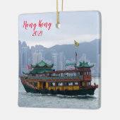 kerstversiering met Hong Kong Vacation Keramisch Ornament (Links)
