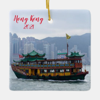 kerstversiering met Hong Kong Vacation Keramisch Ornament