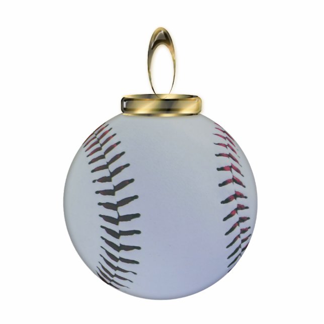 kerstversiering met honkbal fotobeeldje ornament (Voorkant)