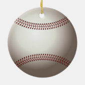 kerstversiering met honkbal keramisch ornament (Achterkant)