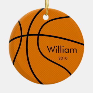 Kerstversiering met honkbal keramisch ornament