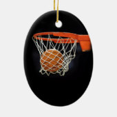 Kerstversiering met honkbal keramisch ornament (Achterkant)