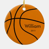 Kerstversiering met honkbal keramisch ornament (Achterkant)