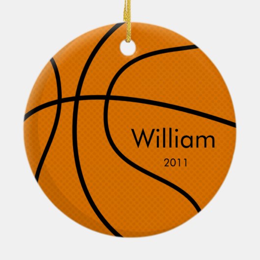 Kerstversiering met honkbal keramisch ornament (Achterkant)