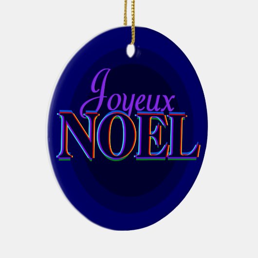Kerstversiering met Joyeux Noel Keramisch Ornament (Rechts)