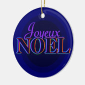 Kerstversiering met Joyeux Noel Keramisch Ornament (Links)