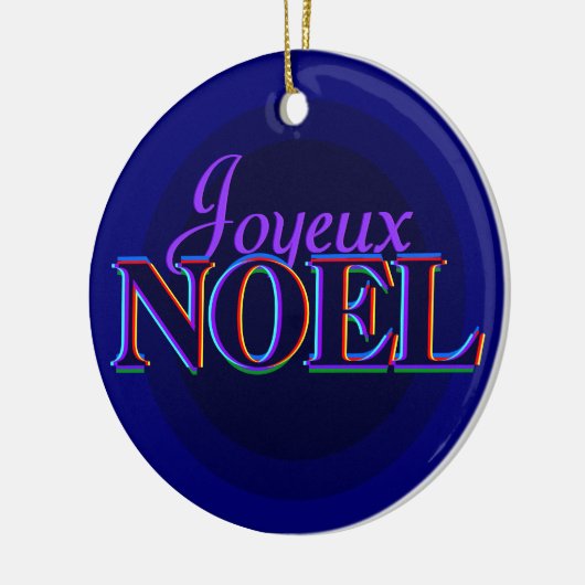 Kerstversiering met Joyeux Noel Keramisch Ornament (Links)