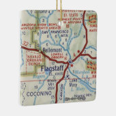 kerstversiering met kaart keramisch ornament (Rechts)