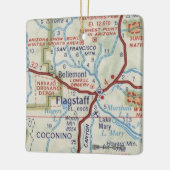 kerstversiering met kaart keramisch ornament (Links)