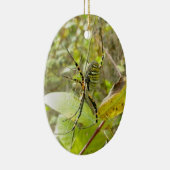 Kerstversiering met kerstversiering op Argiope Spi Keramisch Ornament (Rechts)