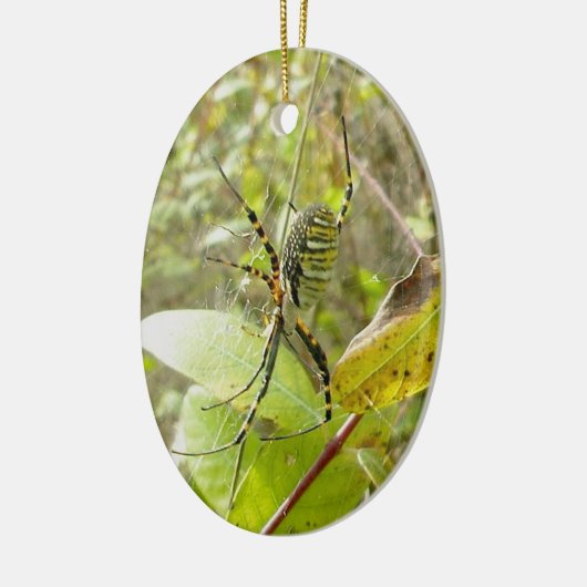 Kerstversiering met kerstversiering op Argiope Spi Keramisch Ornament (Links)