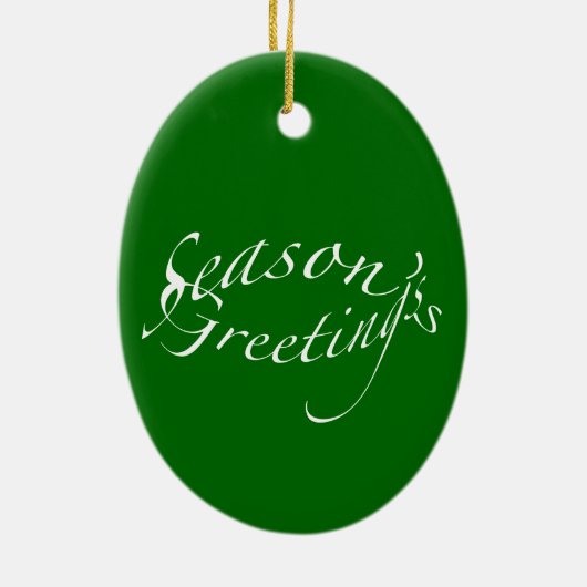 Kerstversiering met kerstversiering op Argiope Spi Keramisch Ornament (Achterkant)