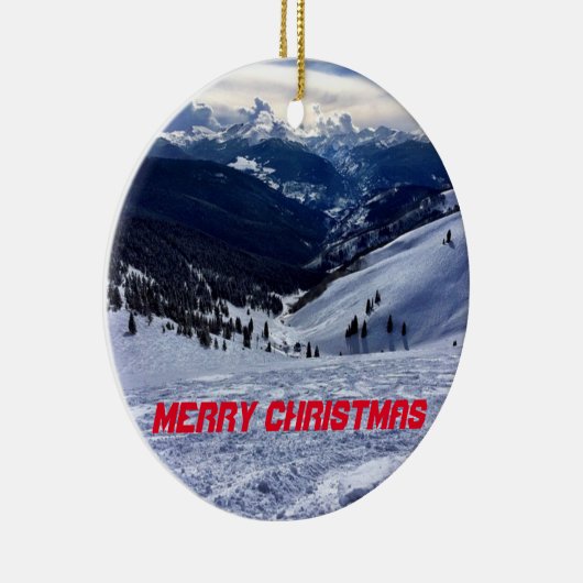 Kerstversiering met kerstversiering voor nagelpano keramisch ornament (Rechts)