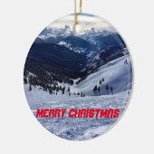 Kerstversiering met kerstversiering voor nagelpano keramisch ornament (Links)