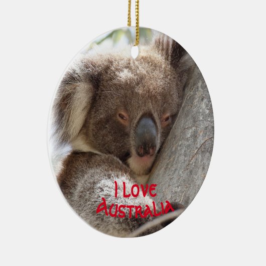 Kerstversiering met Koala Keramisch Ornament (Rechts)