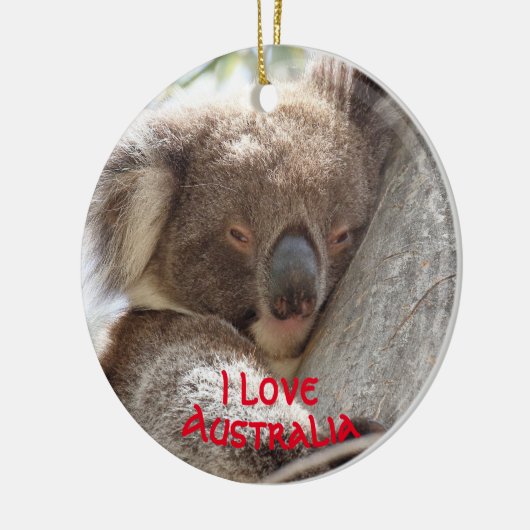 Kerstversiering met Koala Keramisch Ornament (Links)