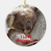 Kerstversiering met Koala Keramisch Ornament (Achterkant)
