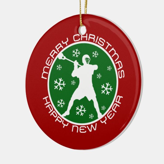 kerstversiering met Lacrosse Keramisch Ornament (Links)