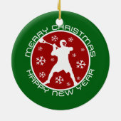 kerstversiering met Lacrosse Keramisch Ornament (Achterkant)