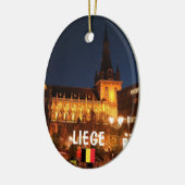 Kerstversiering met liege Vacation Keramisch Ornament (Links)