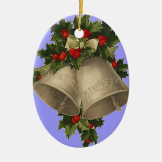 Kerstversiering met Luke Verse en Bells Keramisch Ornament (Voorkant)