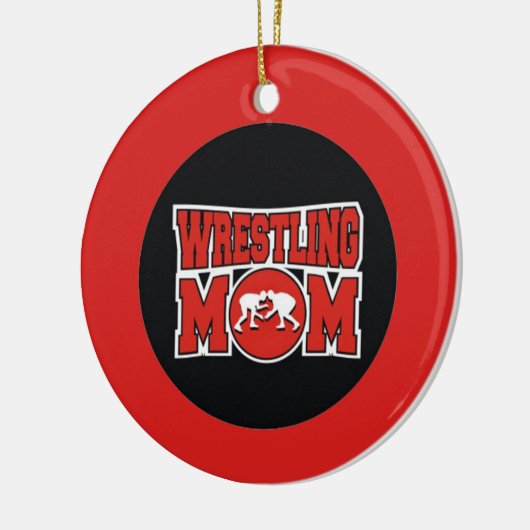 Kerstversiering met mam keramisch ornament (Links)