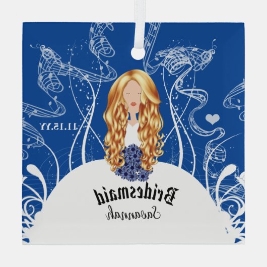 kerstversiering met marineverzegeling glas ornament (Achterkant)