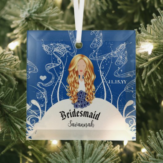 kerstversiering met marineverzegeling glas ornament (Insitu)