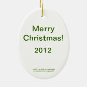 kerstversiering met meisje in Paarse dress & Boots Keramisch Ornament (Achterkant)