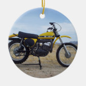  kerstversiering met motorfietsen keramisch ornament (Voorkant)