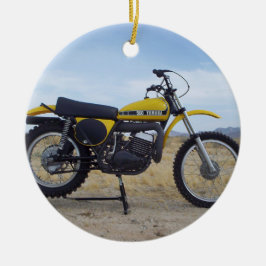  kerstversiering met motorfietsen keramisch ornament