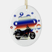 Kerstversiering met motorfietskerst | Aangepast be Keramisch Ornament (Rechts)