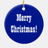 Kerstversiering met motorfietskerst | Aangepast be Keramisch Ornament (Achterkant)